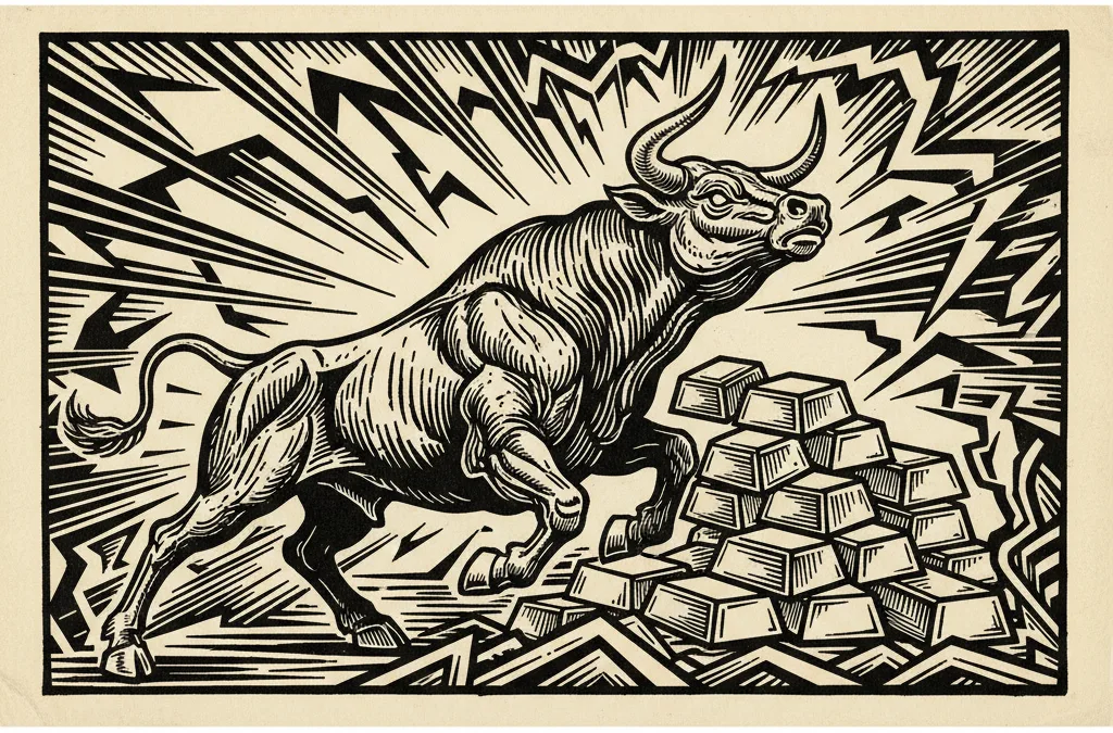 Featured image for article: Gold Tops $5,000 as Tariff Chaos Fuels 5% Monthly Rally