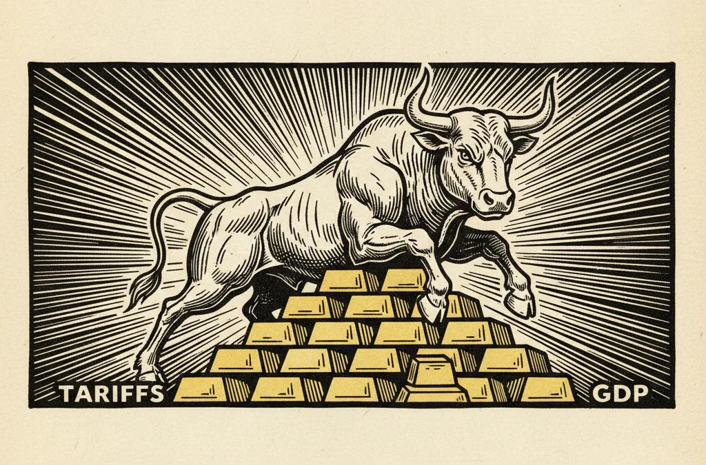 Featured image for article: Silver Surges 12% in a Week - Tariffs and GDP Do the Heavy Lifting