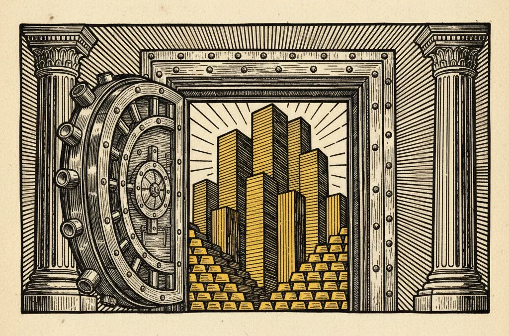 Featured image for article: Gold's Central Bank Bid Builds Even as Prices Dip