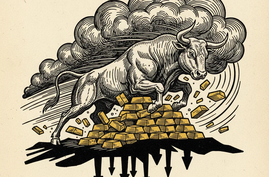 Featured image for article: Gold Pulls Back but Stays Above $5,000 Despite Dollar Surge