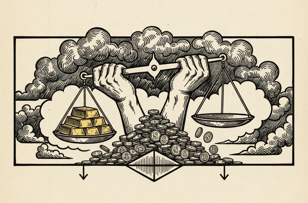 Featured image for article: Gold Slips Below $5,000 as Fed Doubt Builds