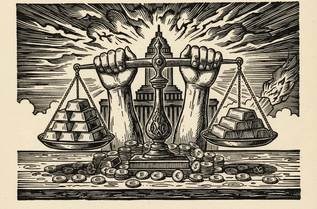 Featured image for article: Gold Holds Near $5,000 as Fed and Iran Collide