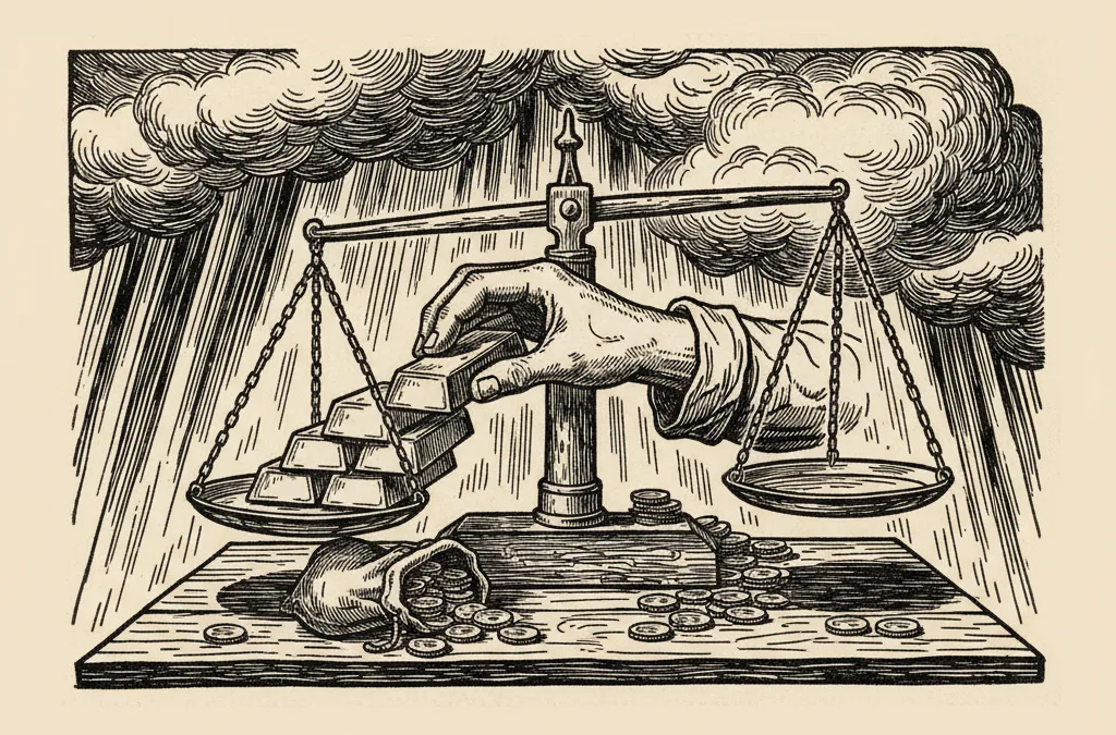 Featured image for article: Gold Sheds 8% in a Week as Fed Hawks Circle