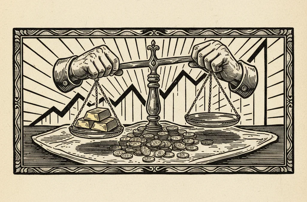 Featured image for article: Gold Holds Above $4,500 Despite 14% Monthly Slump