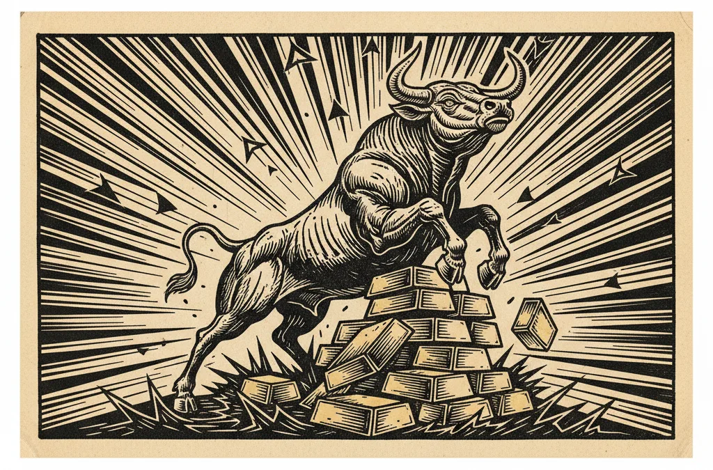 Featured image for article: Gold Nears $5,000 After 47% Annual Surge - No Pause in Sight