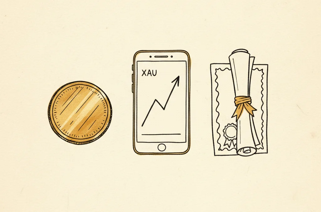 Royal Mint DigiGold vs physical gold vs ETFs (2026)